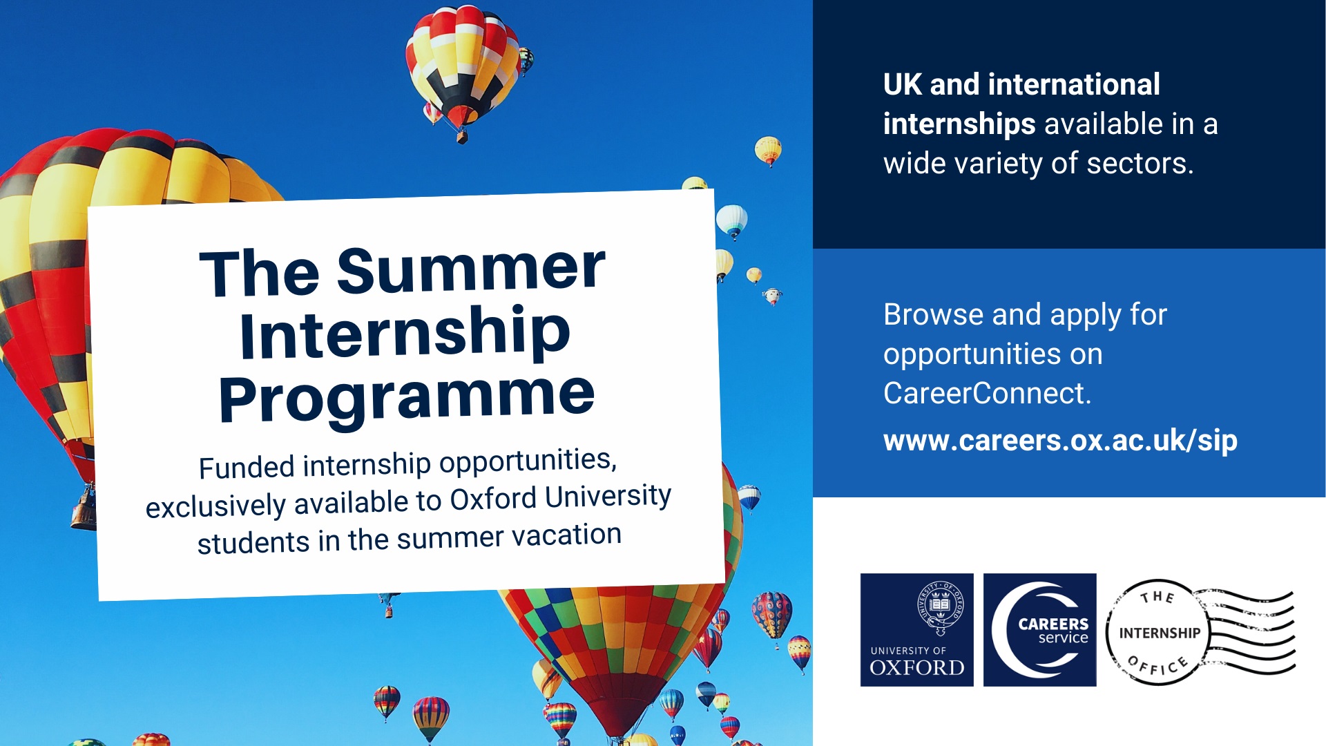 The Summer Internship Programme Sector List Oxford University