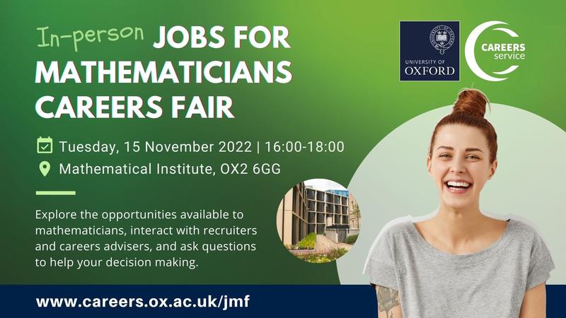 Jobs for Mathematicians Fair banner