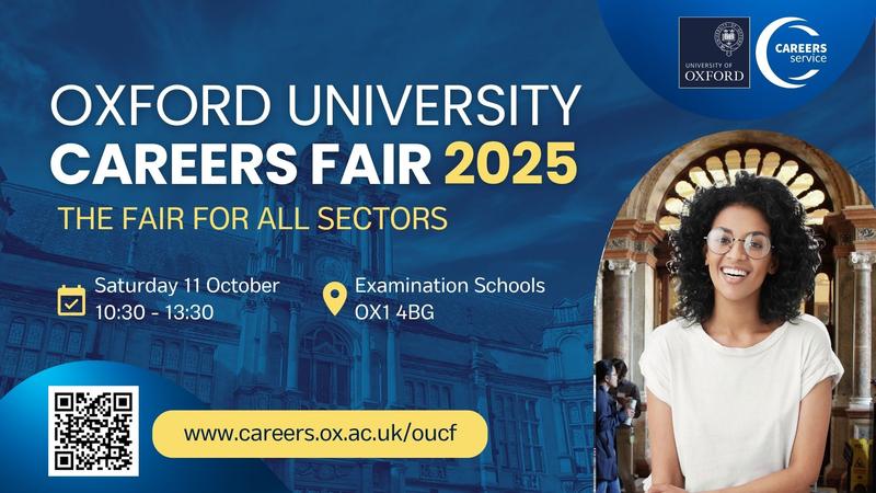 oxford university careers fair 2025 banner