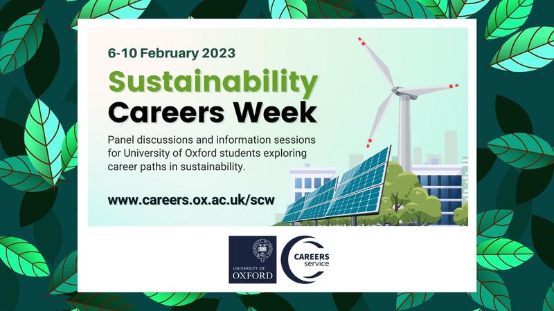 Sustainability careers week 2023 banner
