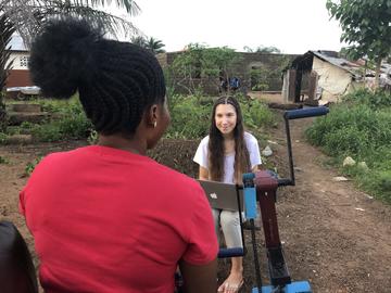 Alina Kunish, Regent's Park College, BA in Theology and Religion. Summer internship with One Family People in Sierra Leone