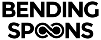 bending spoons logo alternative wordmark black