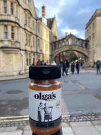 olgas fine food jar in front of hertford bridge